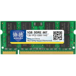 XIEDE X024 DDR2 667MHz 1GB algemene volledige compatibiliteit geheugen RAM module voor laptop