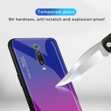 Voor Xiaomi Redmi K20 / K20 Pro / Mi 9T / Mi 9T Pro Gradient Color Glass Case (Sky Blue)