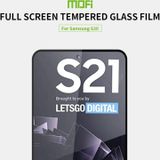 Voor Samsung Galaxy S30 / S21 MOFI 9H 2.5D Full Screen Tempered Glass Film(Zwart)