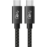 PD 100W USB-C / TYPE-C tot USB-C / Type-C Thunderbolt 4 Volledige gegevenskabel  kabellengte: 0.5m (zwart en grijs mesh)