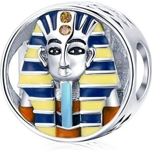 S925 Sterling Zilver Egyptische Pharao Kralen DIY Armband Necklace Accessoires