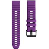 Voor Garmin fenix 6 22mm Smart Watch Quick release Silicon polsband horlogeband (paars)