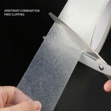 Floor Anti-slip Tape PEVA Waterproof Nano Non-marking Wear-resistant Strip  Size:5cm x 10m(Diamond Texture Transparent)