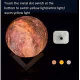 1W 3D Moon Lamp Kinderen Gift Table Lamp Painted Starry Sky LED Night Light  Lichte kleur: 8cm Touch Control 7-kleuren