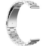 Voor Galaxy Watch 46mm Three Pearl Steel Horloge Strap(Zilver)