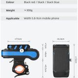 BG-2021 Fiets Voorlicht 4 in 1 Mobiele Telefoon Houder Horn Light Mountain Bike Front Light  Color: 4000 MAH Black