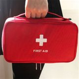 Reizen EHBO-kit tas thuis noodgevallen medische Survival Rescue box (rood)
