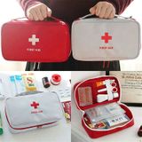 Reizen EHBO-kit tas thuis noodgevallen medische Survival Rescue box (rood)
