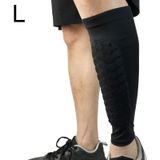 Voetbal anti-botsing leggings outdoor basketbal paardrijden alpinisme enkel beschermen kalf sokken Gear Protector  maat: L