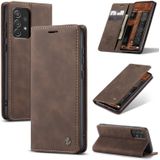 For Samsung Galaxy A73 5G CaseMe 013 Multifunctional Horizontal Flip Leather Phone Case(Coffee)