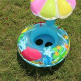 Kinderen Milieubescherming PVC Opblaasbare parasol paddestoel vorm stoel zwemmen ring  grootte: 67cm (Roze)