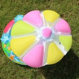 Kinderen Milieubescherming PVC Opblaasbare parasol paddestoel vorm stoel zwemmen ring  grootte: 67cm (Roze)