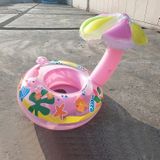 Kinderen Milieubescherming PVC Opblaasbare parasol paddestoel vorm stoel zwemmen ring  grootte: 67cm (Roze)