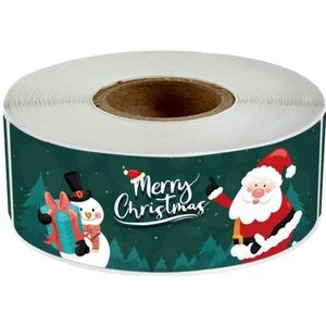 5 Rollen 120 vellen / Rol Kerstmis Lange Strip Gift Box Seal Sticker (M6)