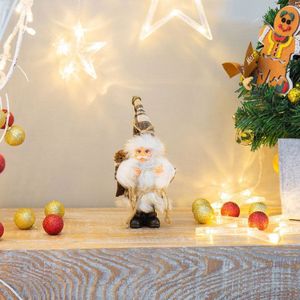 2 stks familie vakantie Santa pop ornament speelgoed  grootte: 16cm (Lattice)