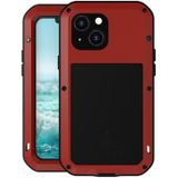 Love Mei Metal Shockproof Waterdicht Stofdicht Beschermende telefoon Case voor iPhone 13 Mini