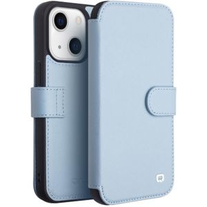 QIALINO magnetische gesp telefoon lederen case met kaartsleuf voor iPhone 13 mini (Sierra Blue)