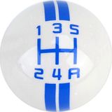Universele voertuig bal vorm gemodificeerde hars shifter Manual 5-Speed Gear Shift knop (blauw)