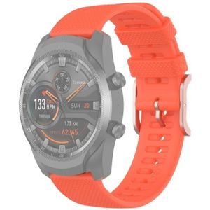 Voor Ticwatch Pro 2020 / Ticwatch? GTX 22mm Dot Texture polsband (Oranje)
