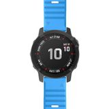 Voor Garmin fenix 6X 26mm Smart Watch Quick release Silicon polsband horlogeband (hemelsblauw)