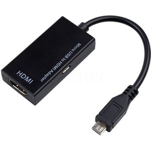 Micro USB naar HDMI Female Adapter kabel 1080P HD voor MHL-apparaat HDTV Adapters voor Samsung Galaxy HUAWE