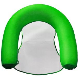 Inflatable Water Sofa Reclining Chair Floating Bed Foldable Hammock With Net(Green)