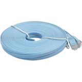10m CAT6 ultra-dunne platte Ethernet LAN netwerkkabel  Patch leiden RJ45 (blauw)