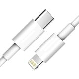 PD 18W USB-C / Type-C naar 8 Pin Flash Charging Data Cable voor iPhone X / 11 / 11 Pro / 11 Pro Max / XR / SE 2020  Lengte:1m