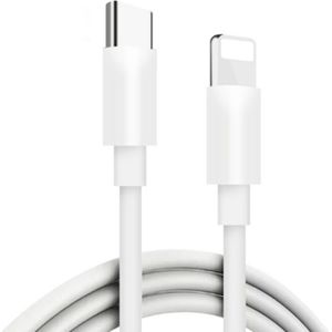 PD 18W USB-C / Type-C naar 8 Pin Flash Charging Data Cable voor iPhone X / 11 / 11 Pro / 11 Pro Max / XR / SE 2020  Lengte:1m