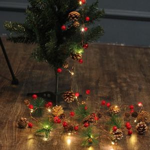 3M 30 LED's Christmas Pinecone Koperdraad Lichten Vakantie Tuin Decoratie String Lights