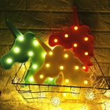 LED Holiday Decoratie Licht Unicorn Night Light (Roze)