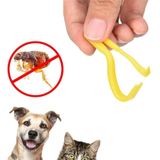 2 PCS Pet Catcher Flea Clipper Animal Ontworming Pull Hard Tick Extractor Katten en Honden Luizen Scavenging Flea Hook (Groen)