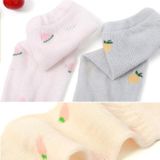 6 paar babykousen anti-mug dunne katoenen babysokken  Toyan sokken: S 0-1 jaar oud (lichtgroene komkommer)