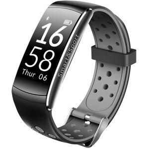 Smart Watch hartslag monitor IP68 waterdichte fitness tracker bloeddruk GPS Bluetooth voor Android IOS vrouwen mannen (zwart)
