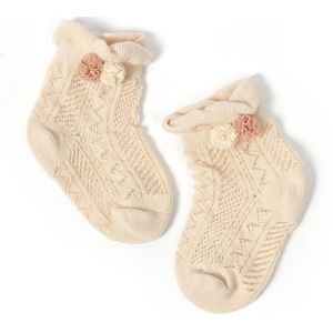 3 paar baby sokken mesh dunne baby katoenen sokken  Toyan sokken: L 3-5 jaar oud (Champagne)