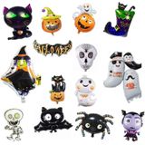 5 STUKS Halloween aluminium film ballon partij decoratie  stijl: pompoen