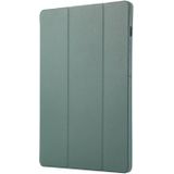 Voor Samsung Galaxy Tab S9+ 3-voudige pure kleur TPU lederen tablethoes met pensleuf