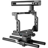 PULUZ Video Camera Cage Stabilisator met Handle & Rail Rod voor Nikon Z6 / Z7 (Zwart)