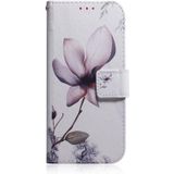 Voor OnePlus Nord CE 2 Lite 5G Gekleurde tekening Lederen telefoonhoesje (Magnolia Flower)