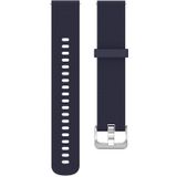 18mm Texture Siliconen Polsband Horloge Band voor Fossil Female Sport / Charter HR / Gen 4 Q Venture HR (Donkerblauw)