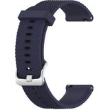 18mm Texture Siliconen Polsband Horloge Band voor Fossil Female Sport / Charter HR / Gen 4 Q Venture HR (Donkerblauw)