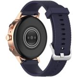 18mm Texture Siliconen Polsband Horloge Band voor Fossil Female Sport / Charter HR / Gen 4 Q Venture HR (Donkerblauw)