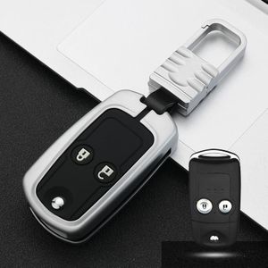 Auto Luminous All-inclusive Zink Alloy Key Beschermhoes Key Shell voor Honda D Style Folding 2-knop (Zilver)