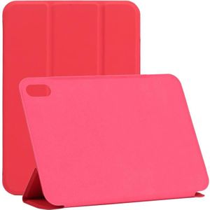 Horizontale flip ultradunne dubbelzijdige clip niet-gesp magnetische PU-tablet lederen tas met drie-vouwbare houder en slaap / weks-functie voor iPad mini 6
