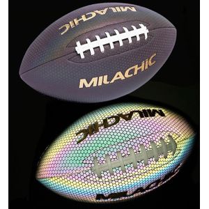Milachic Fluorescent Reflective PU Material American Football (nummer 9)