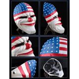 Halloween masker PVC Halloween Festival partij U.S. vlag patroon masker