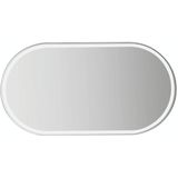 2 stks zon vizier high-definition spiegel roestvrijstalen make-up spiegel ovaal groot