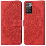 Voor Xiaomi Redmi 10 Mandala relif lederen telefoonhoesje