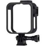 PULUZ ABS Plastic Shockproof Side Frame Mount Protective Case met Base & Long Screw voor GoPro Max(Zwart)