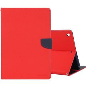 GOOSPERY FANCY DIARY voor iPad 10.2 Cross Texture Leather Case met Kaartslot & Holder & Wallet (Rood)